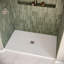 W D Rectangular Base Shape Single Shower Base Integrated Seat Included