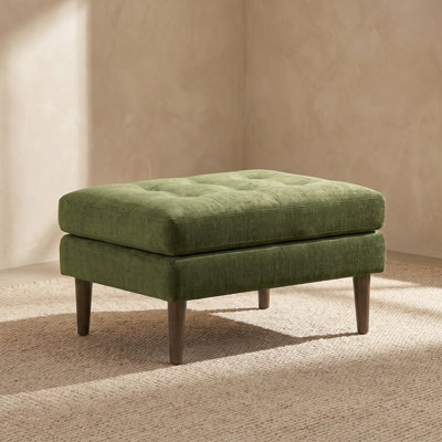  Velvet Upholstered Ottoman