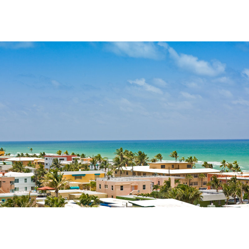 A Beach Scene - Wrapped Canvas Print, 30cm H x 46cm W x 3.8cm D