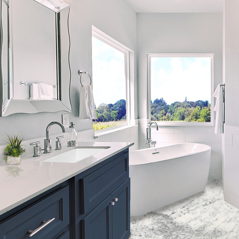 Nantucket Sinks Great Point 13.75'' Vitreous China Rectangular Bathroom Sink with Overflow, White
