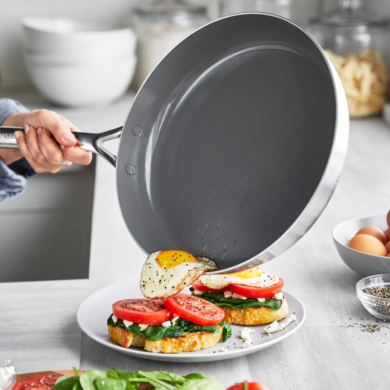 GreenPan GP5 Healthy Ceramic Nonstick Stainless Steel 14 Piece Cookware Set