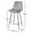 Simsbury Velvet Modern Counter Bar Stools with Tapered Metal Legs & Quilted Diamond Stitching-93802353-93802352