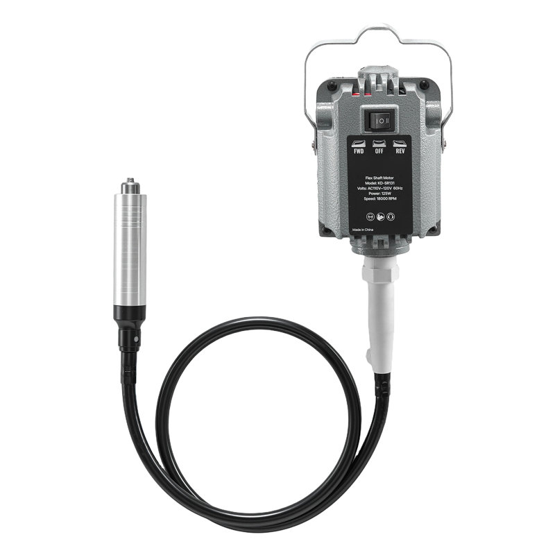 Outil rotatif à arbre flexible, meuleuse électrique de 125 W avec commande au pied, vitesse variable jusqu'à 18 000 tr/min, rotation avant/arrière pour la sculpture, le polissage et la gravure.