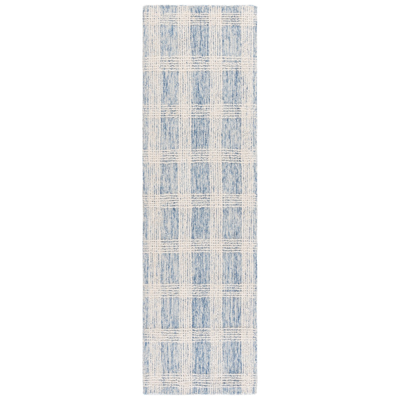 Lrl 6931 Hand Tufted 85% Wool; 15% Cotton Geometric Rug, Runner 2'3" x 8'