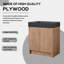 Meuble-lavabo simple avec plateau en résine Daive-2067742825