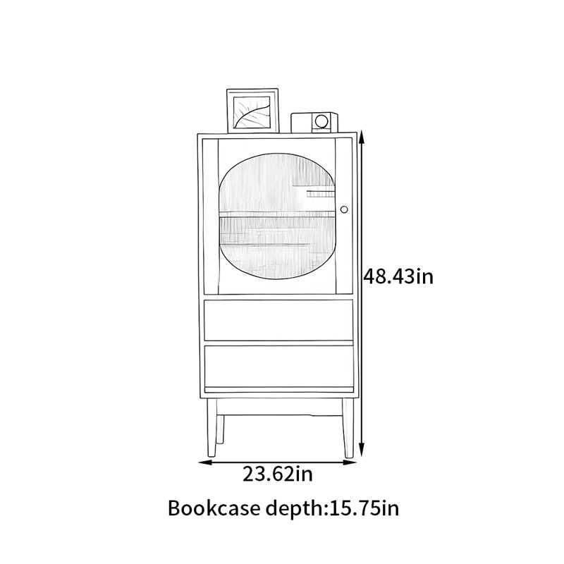 Petite bibliothèque en bois massif