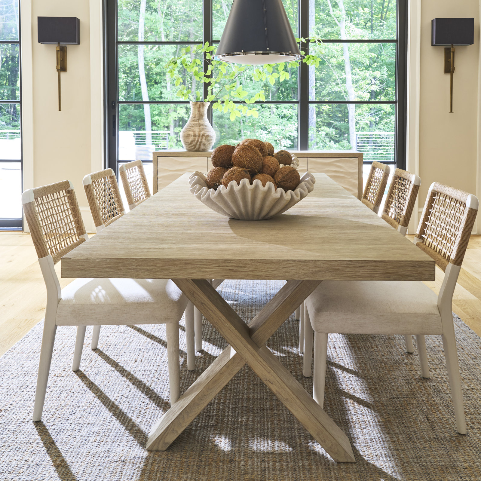 Queensland Oak Dining Chair, Cream