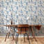 Papier peint Akio Blue Pagoda