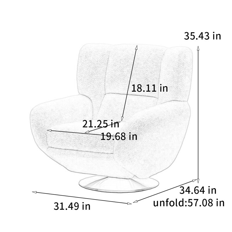 High-end comfortable Swivel chair