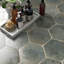 Kalay 9" Hexagon Polished Porcelain Tile-189182013