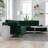 Addilynn Velvet L-Shaped Sectional-181686603-181686602