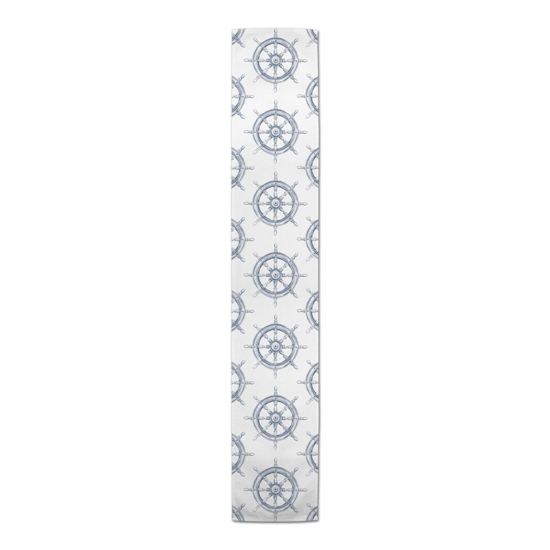 Chemin de table sarcelle, 90 po x 16 po, Bleu marine, 16