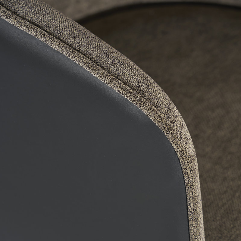 Tabouret de bar Asher - gris moineau / noir Napa, Tabouret de bar (assise de 30 po de hauteur), Noir