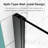 43 In. W * 58 In. H Frameless Folding Shower Doors For Bathtub, 1/4" (6Mm) Thick SGCC Tempered Glass Door, Bathroom Pivot Tub Glass Door-113930970