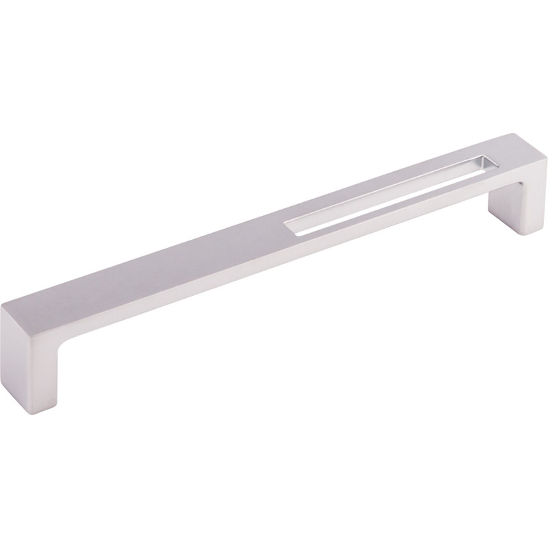 Modern Brushed Aluminum Slot Bar Handle with Mounting Hardware