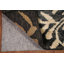 Tapis oriental floral marocain noir 5 x 7