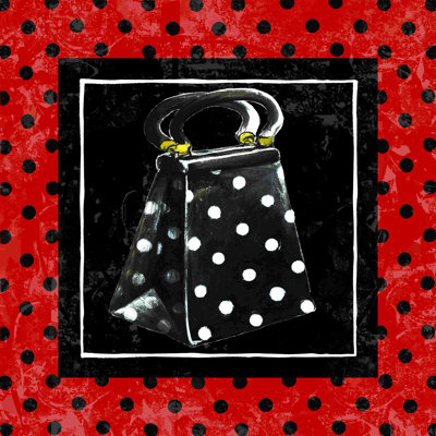 Sac à main à pois rouge 2