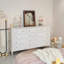 Armoire d'appoint en bois manufacturé blanc massif