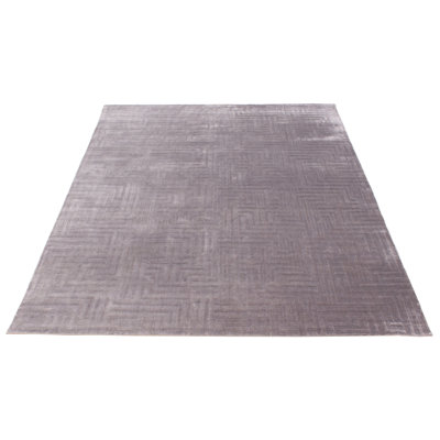 Erie One-of-a-Kind Rectangle 7'8" X 9'7" New Age Viscose Area Rug Gray