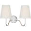 Lyndsie 11" Double Sconce with Linen Shades-1766116751
