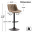 Tabourets de bar pivotants à hauteur réglable Modern-1092616535