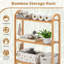 Bamboo Freestanding Over The Toilet Storage