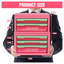 Organisateur de bureau, rangement de bureau empilable - Organisateur de bureau en acier rose vert