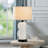 Ginder 23" Ceramics Table Lamp Set with Touch Control, USB Ports