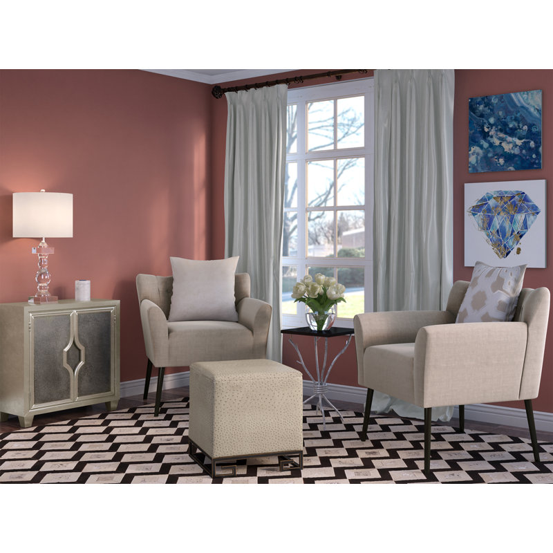 Coussin décoratif en fausse fourrure vison Averie