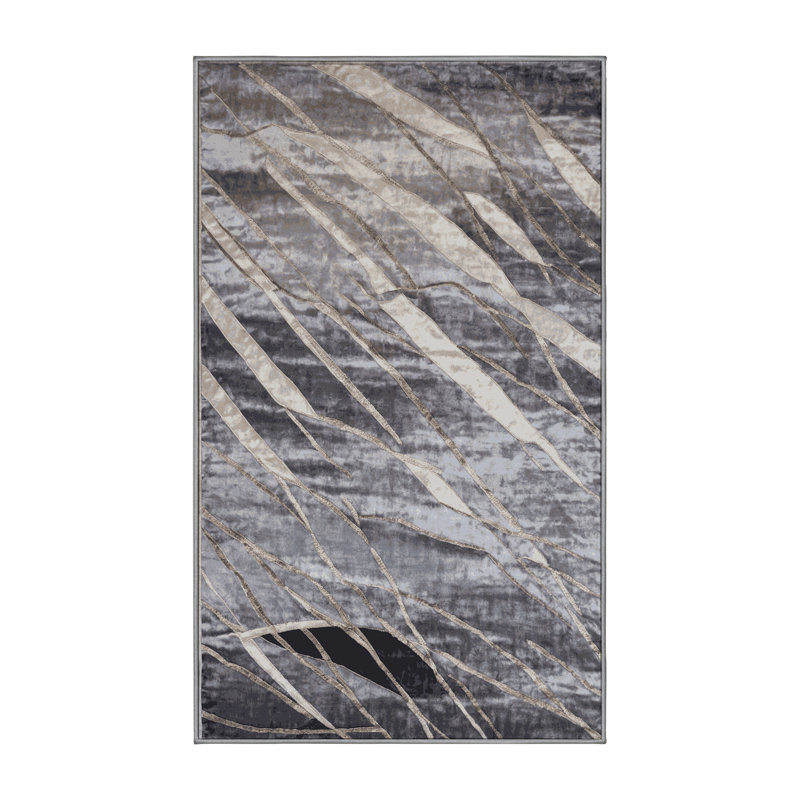 Tapis rose soyeux et moelleux, Rectangle 7 pi x 9 pi