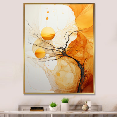 Silence Of The Tree Full Moon Forest Scene - Landscape Trees Wall Art Prints