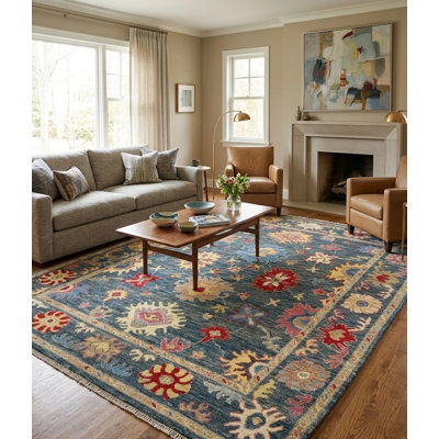 Tapis oriental transitionnel gris unique 8 x 10 One-of-a-Kind