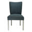 Chaise d'appoint rembourrée noire Massucci