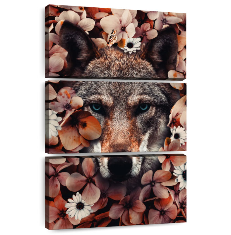 Loup botanique Brampt, H 57 po x l 36 po