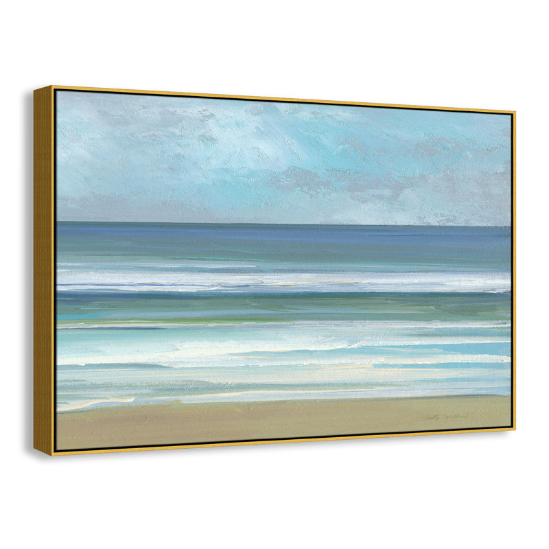 «Gentle Waves II» par Sally Swatland, H 41,5 po x l 61,5 po, Doré