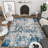 Longino Abstract Blue/Cream Indoor Area Rug for Living Room, Dining Room, Bedroom-1739944944