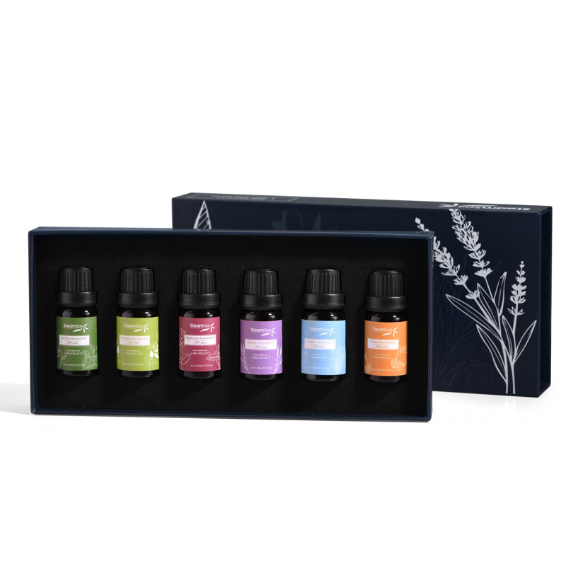 SteamSpa 10ml Pure Extract Essential Oils Set Kit, 6 Pcs for SteamSpa Diffuser and Humidifier