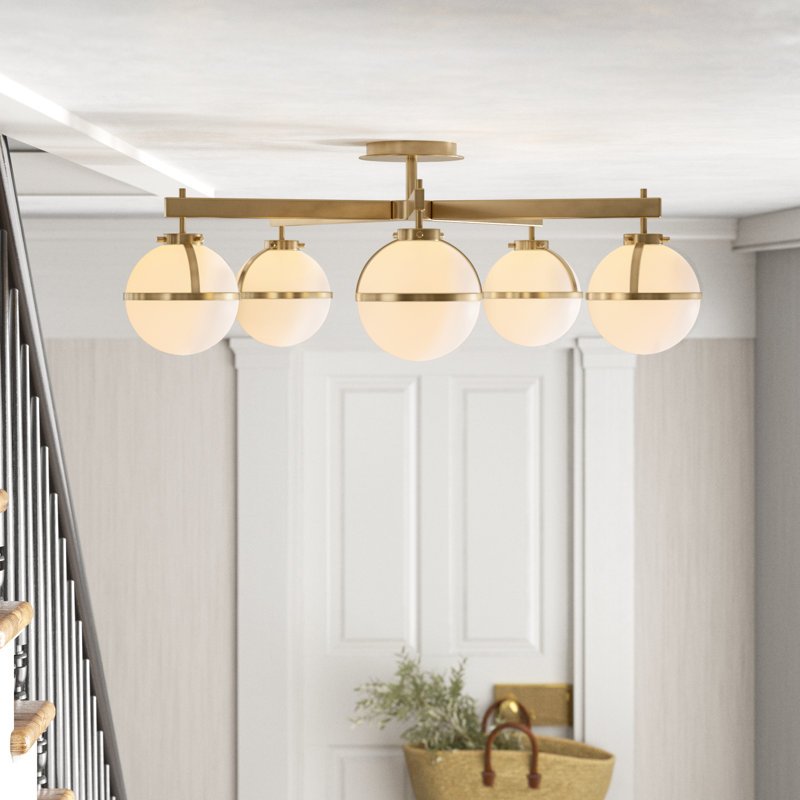 Arie Glass Semi Flush Mount