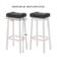 Tabourets de bar avec coussin LuXeo Barstow-1289329413-1289329466