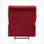 Fauteuils inclinables, fauteuil inclinable moderne en bois massif - Velours rouge rubis, dossier capitonné carré | Rouge | Velours-1729649205