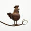 Stylish Evelina Metal Cockerel Garden Spinner - Hand-Finished Outdoor Lawn, Patio and Garden Décor Statue