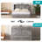 Full Murphy Bed Cabinet with USB, Storage Drawers & Tri-Fold Mattress-117300926