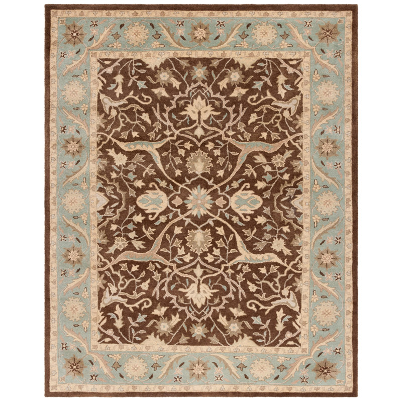 Hand Tufted Wool Oriental Rug, Rectangle 6' x 9'