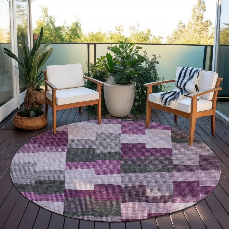  Melania Area Rug, Round 8'