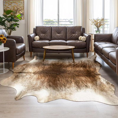 Tapis décoratif en fausse fourrure Western