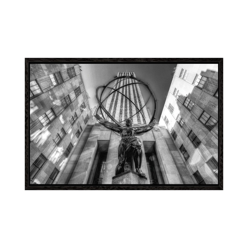 Atlas by David Gardiner - Print on Canvas, Black Framed, 66.04 cm H x 45.72 cm W