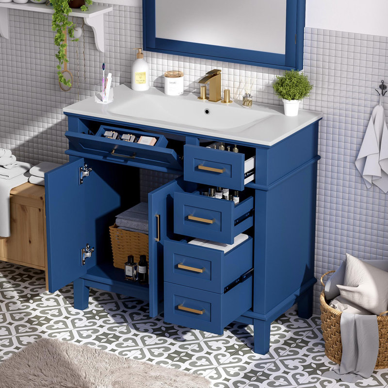 Meuble-lavabo sur pied 36 po avec lavabo