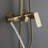 Wall-Mounted Three-Function Bathroom Shower Head Set