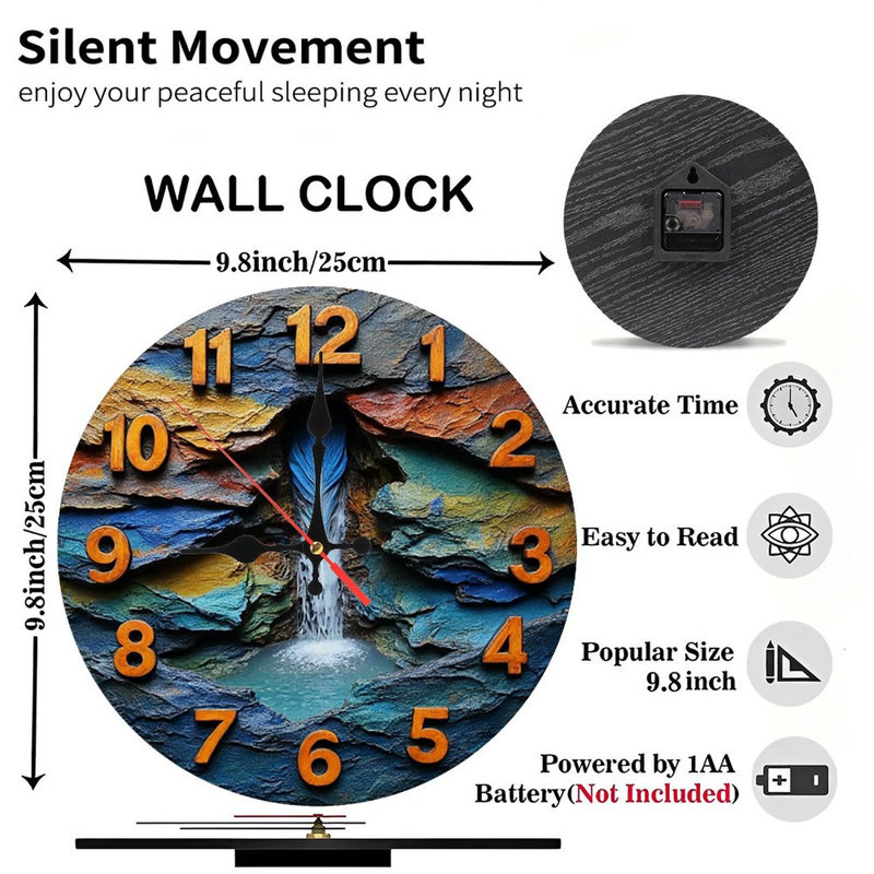 Horloge murale en pierre