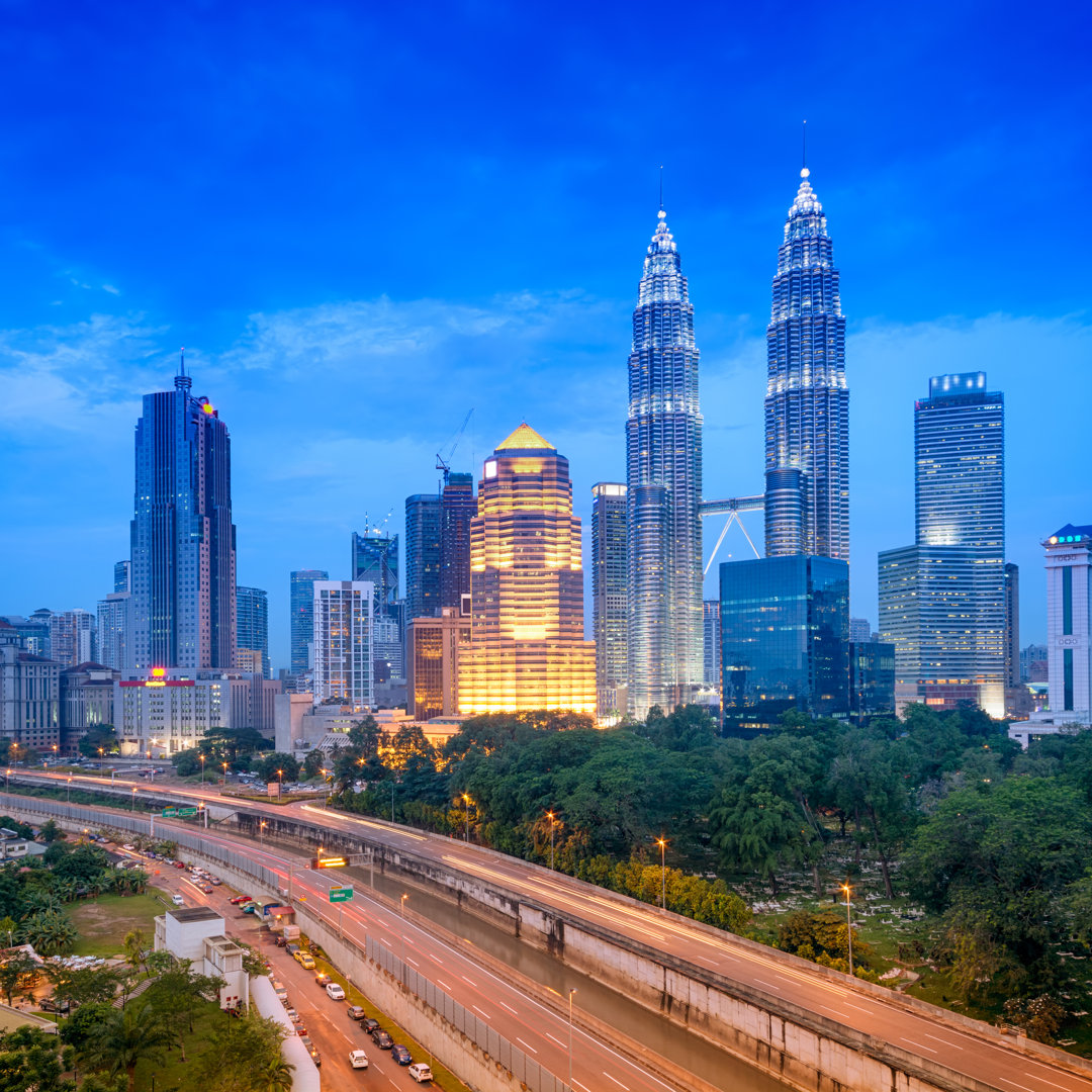 Kuala Lumpur Skyline by Fazon1 - Wrapped Canvas Photograph